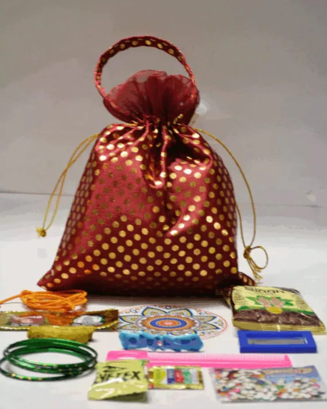Small Dot Potli Combo 1pc